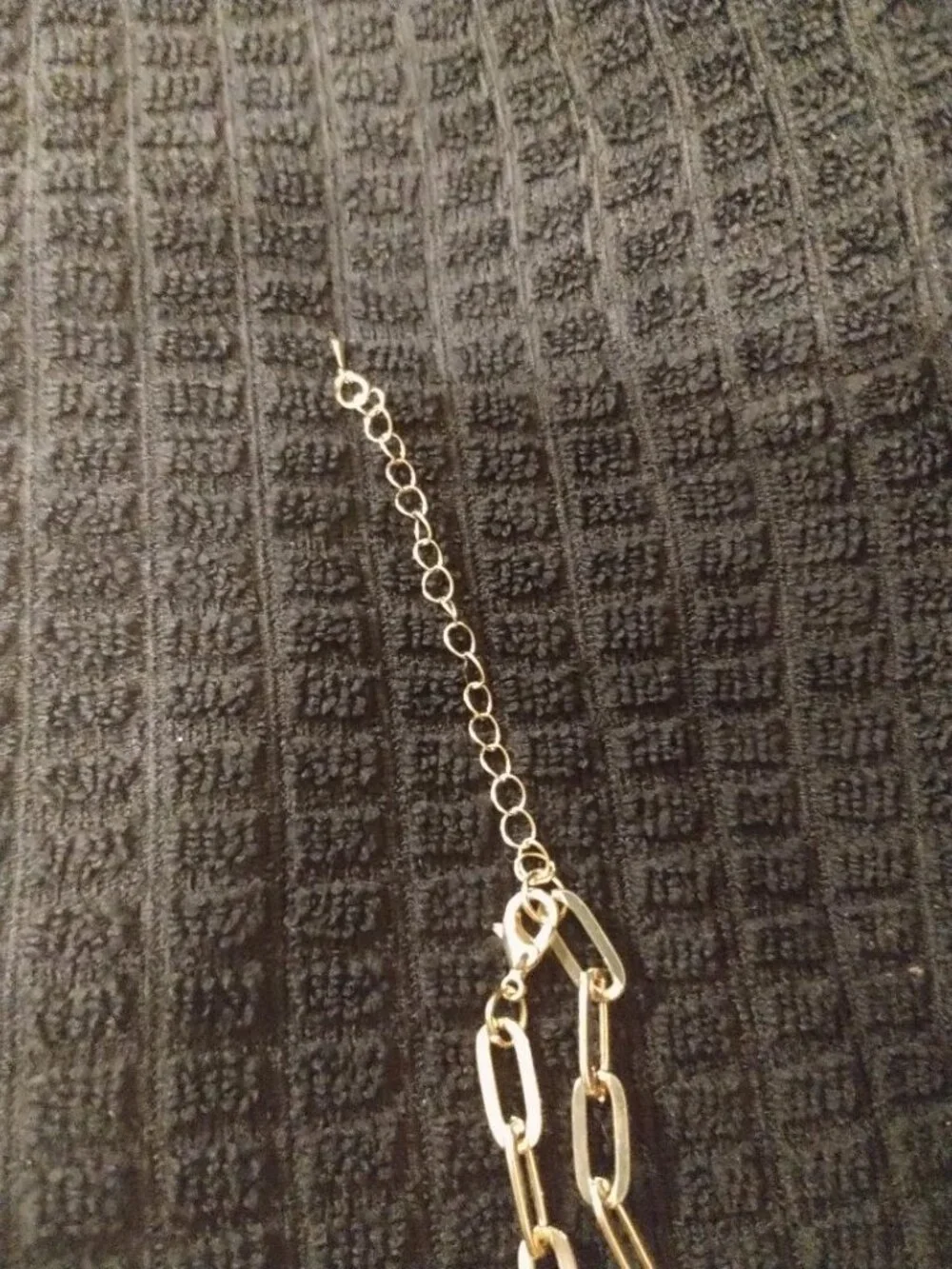 LOUIS VUITTON AUTHENTIC BRASS LOCK NECKLACE